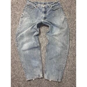 Levi's Men's 560 Light Blue Straight Denim Jeans Relaxed Distressed Cotton 34x28